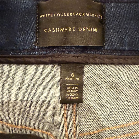 White House Black Market Cashmere High-Rise Skinny Stretch Jeans Size 6 - Picture 5 of 13